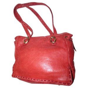 Paolo Masi Buttery Soft Red Leather Vintage Designer Purse Satchel